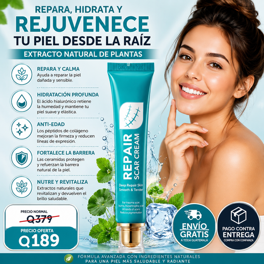 ¿Cansada de esconder tus cicatrices? Recupera la confianza en tu piel con SADOER Repair Cream + Envío Gratis